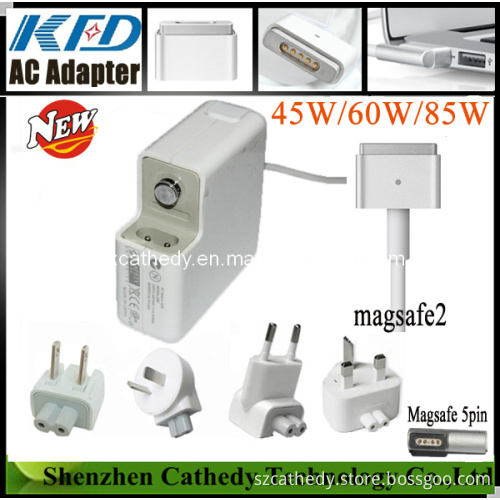 2013 New Magsafe Pin2 Adapter for MacBook Air/PRO 45W 60W 85W Power Supply Charger